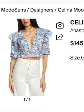 Celina Moon Floral Crop Top
